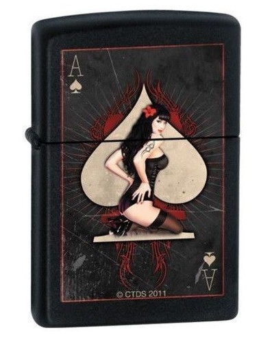 Zapalniczka Zippo Ace of Spades-Pinup Girl 7280