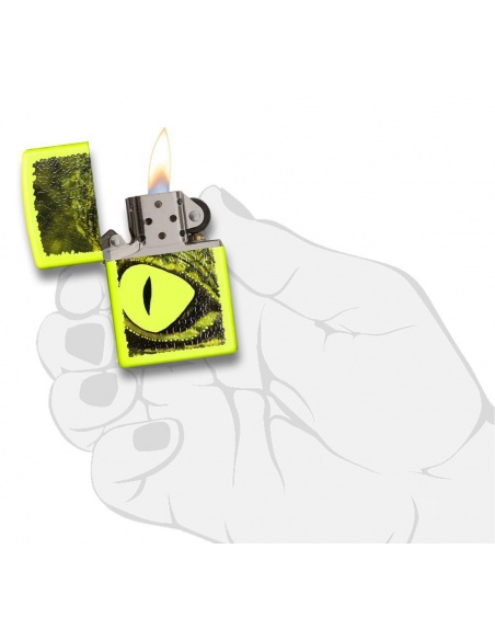 Zapalniczka Zippo 29414 Alligator Green Eye Neon Yellow 