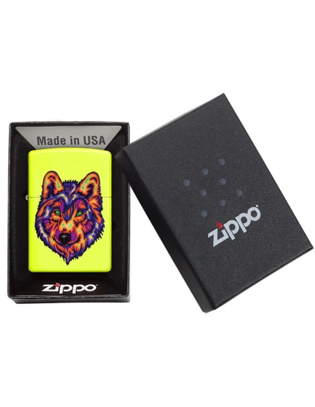 Zapalniczka Zippo 29639 Neon Wolf Neon Yellow