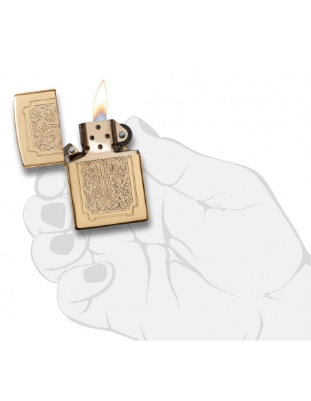 Zapalniczka Zippo 29436 Eccentric Deep Carved Cross Armor