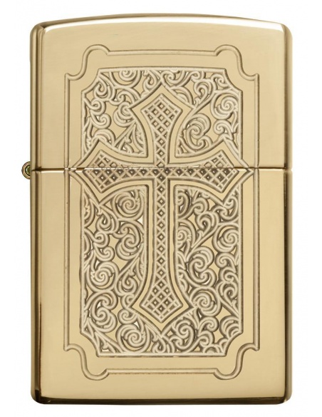 Zapalniczka Zippo 29436 Eccentric Deep Carved Cross Armor