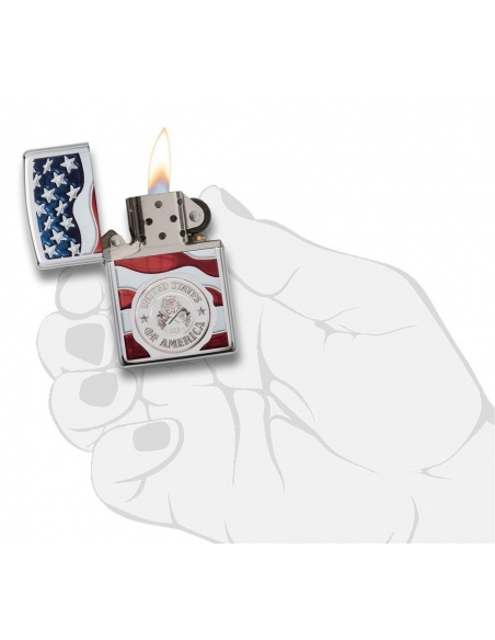 Zapalniczka Zippo 29395 American Stamp on Flag
