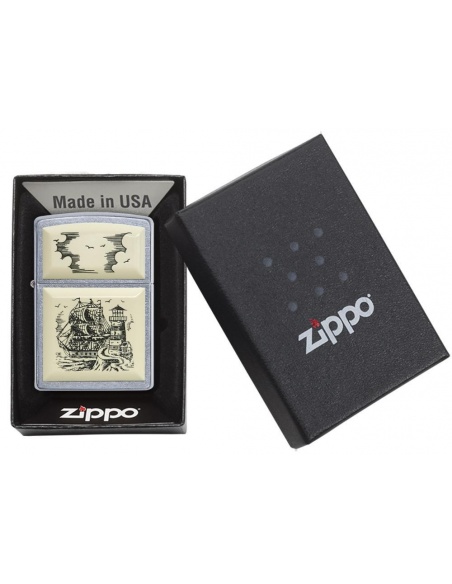 Zapalniczka Zippo 29397 Scrimshaw Ship Lighthouse