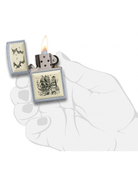 Zapalniczka Zippo 29397 Scrimshaw Ship Lighthouse