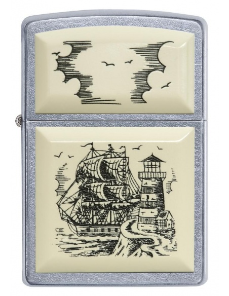 Zapalniczka Zippo 29397 Scrimshaw Ship Lighthouse