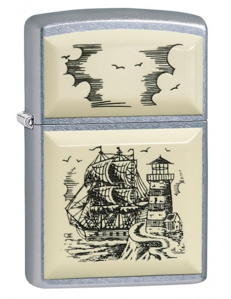 Zapalniczka Zippo 29397 Scrimshaw Ship Lighthouse