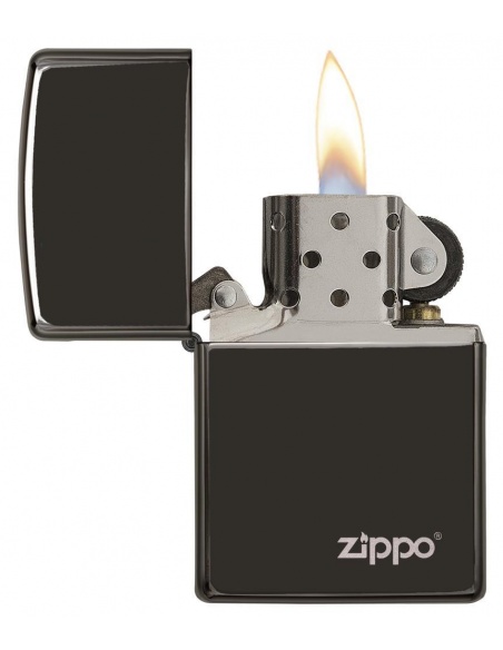 Zapalniczka Zippo 24756ZL High Polish Black Zippo Logo
