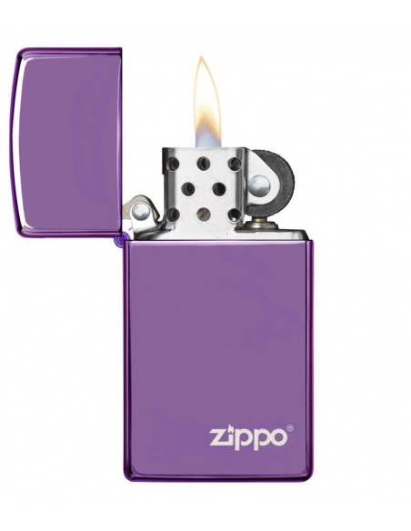 Zapalniczka Zippo 28124ZL Slim High Polish Purple Zippo Logo
