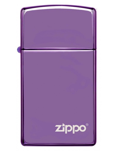 Zapalniczka Zippo 28124ZL Slim High Polish Purple Zippo Logo