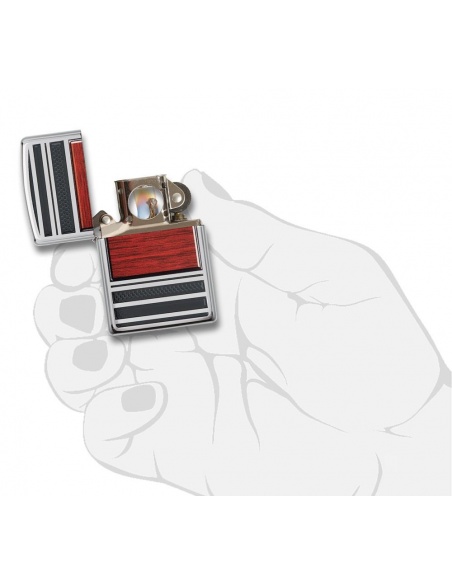 Zapalniczka Zippo 28676 Steel And Wood Pipe