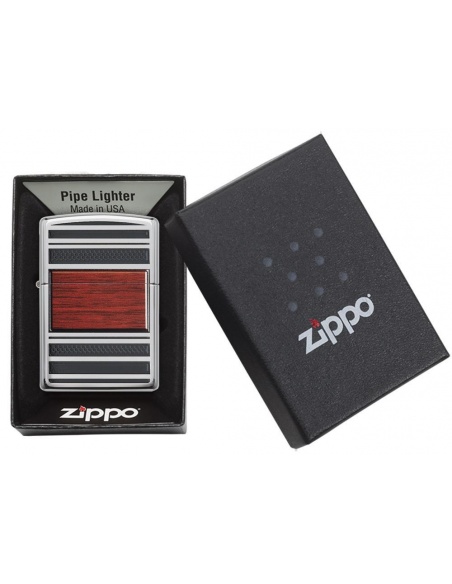 Zapalniczka Zippo 28676 Steel And Wood Pipe