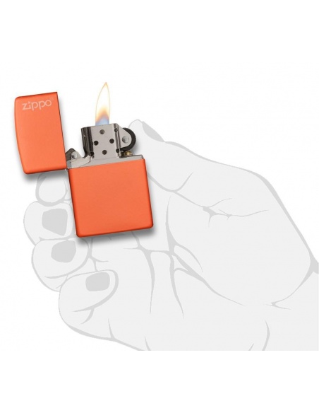 Zapalniczka Zippo 231ZL Orange Matte with Zippo Logo