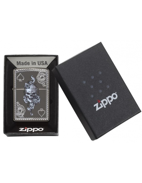 Zapalniczka Zippo 29666 Ace of Spades-Skull