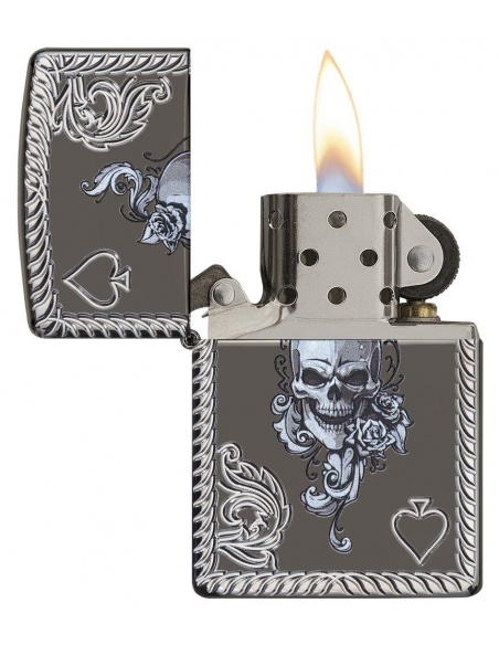 Zapalniczka Zippo 29666 Ace of Spades-Skull