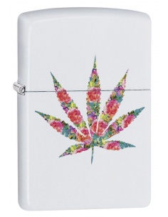 Zapalniczka Zippo 29730 Floral Marijuana Pot Leaf Design