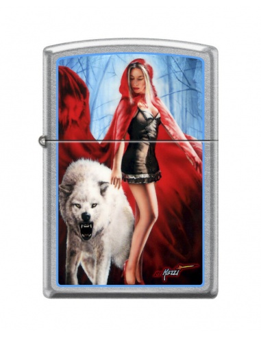 Zapalniczka Zippo 7655 Mazzi-White Wolf With Woman