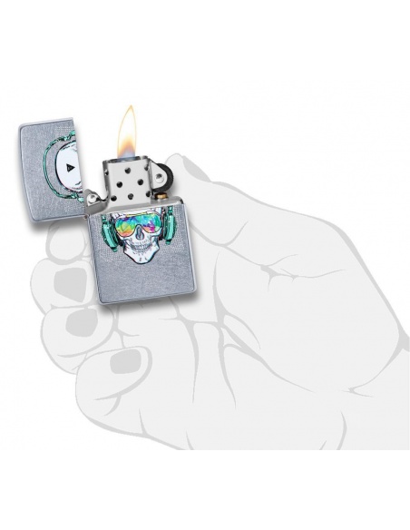 Zapalniczka Zippo 29855 Skull-Headphones-Sunglasses