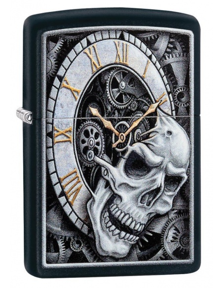 Zapalniczka Zippo 29854 Skull & Clock Design