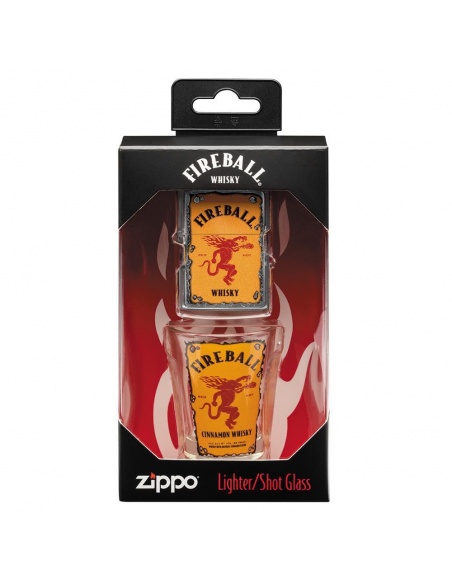 Zestaw prezentowy Zapalniczka Zippo + kieliszek shot Fireball 49081