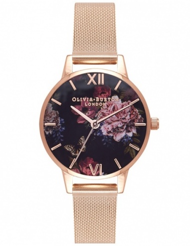 Zegarek damski Olivia Burton Dark Bouquet OB16WG44