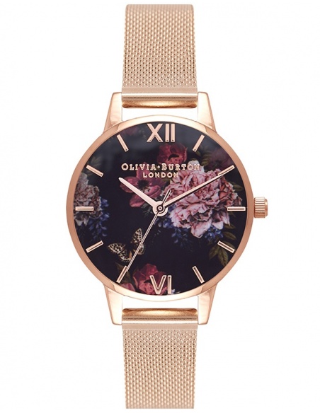 Zegarek damski Olivia Burton Dark Bouquet OB16WG44