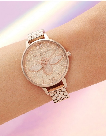 Zegarek damski Olivia Burton Glitter Bee OB16GD46