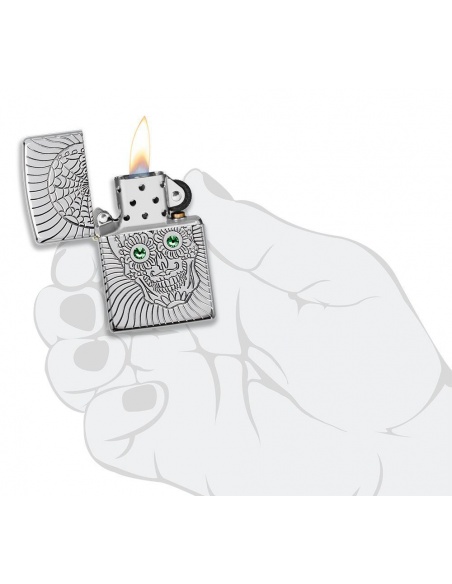 Zapalniczka Zippo 49172 Armor Sugar Skull Design