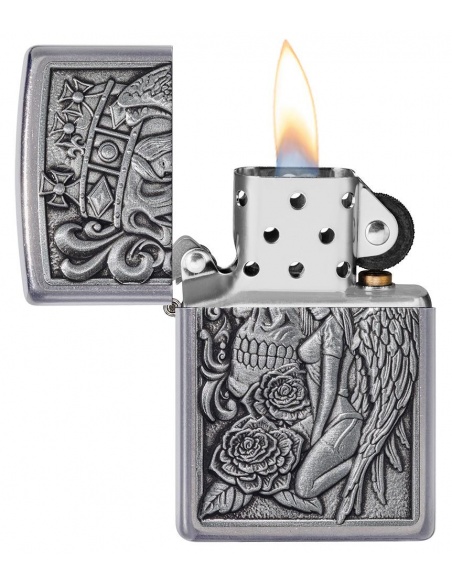 Zapalniczka Zippo 49442 Skull and Angel Emblem