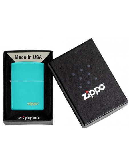 Zapalniczka Zippo 49454ZL Flat Turqoise Zippo Logo