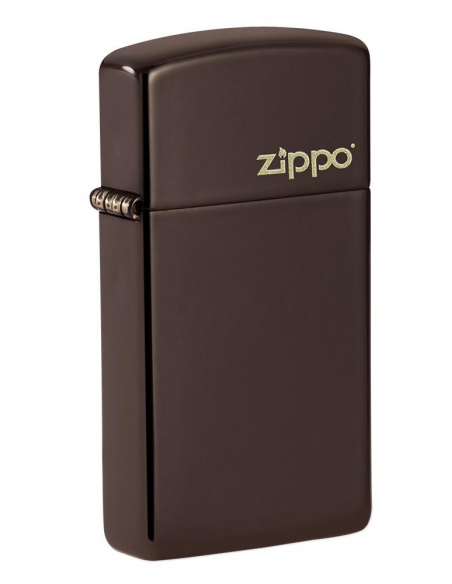 Zapalniczka Zippo 49266ZL Slim Brown Zippo Logo