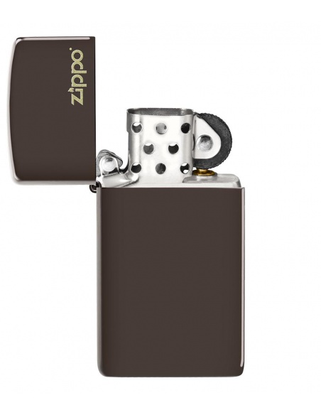 Zapalniczka Zippo 49266ZL Slim Brown Zippo Logo