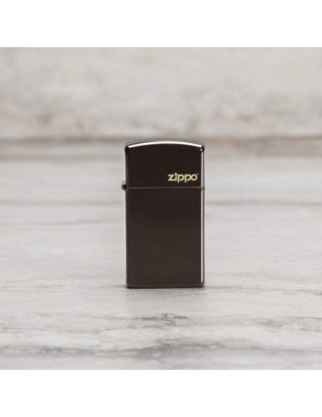 Zapalniczka Zippo 49266ZL Slim Brown Zippo Logo