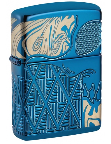 Zapalniczka Zippo 49705 Armor Engraved Skull with Diamond Pattern
