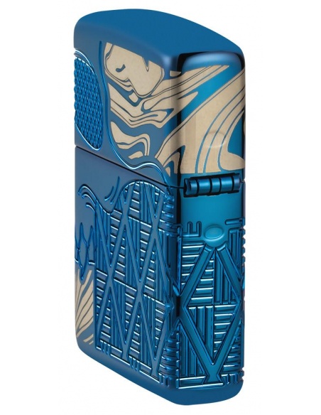 Zapalniczka Zippo 49705 Armor Engraved Skull with Diamond Pattern