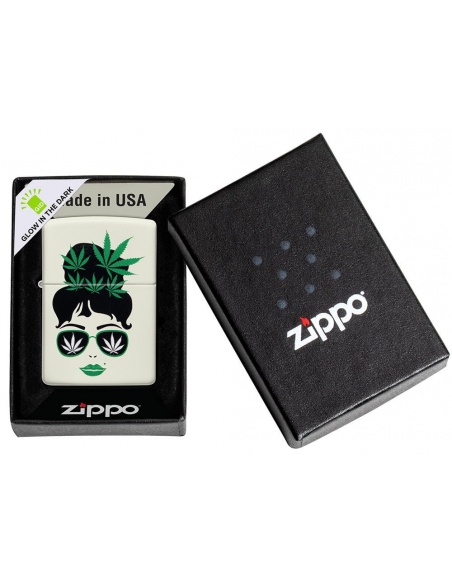 Zapalniczka Zippo 49837 Cannabis Girl Glow in the Dark
