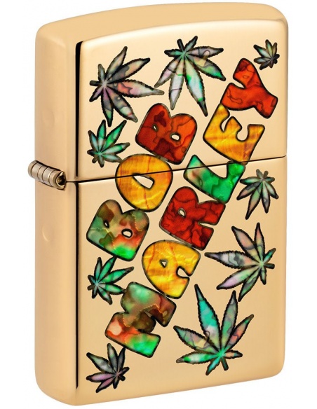 Zapalniczka Zippo 49835 Bob Marley with Marijuana Leaves