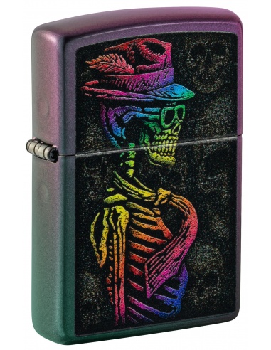 Zapalniczka Zippo 48192 Rainbow Skeleton with Hat and Tie