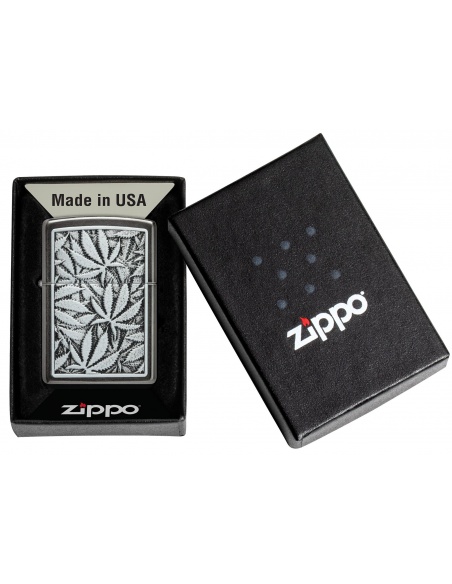 Zapalniczka Zippo 48123 Marijuana Leaf Emblem